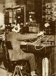 Erster transatlantischer Telefonanruf, von London nach New York, 7. März 1926, 1935