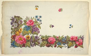 Blumendesign für bedruckten Stoff
