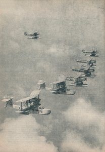 Flugboote und Wasserflugzeuge von Flugzeugträgern der Royal Navy, um 1936-1937