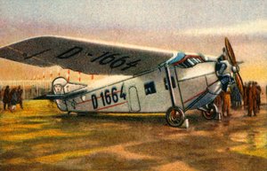 Focke-Wulf A28 Habicht Flugzeug, 1920er, 1932 von Unbekannt