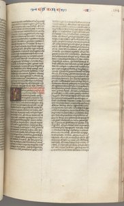 Fol. 184r, Esra II, historiierte Initiale E, ein Priester, der einen Altar räuchert von Unbekannt