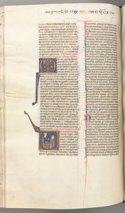 Fol. 247v, Ecclesiastes, historisierte Initiale V, Salomo lehrt, ca. 1275-1300 von Unbekannt