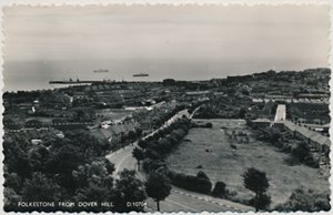 Folkestone von Dover Hill, spätes 19. - frühes 20. Jahrhundert von Unbekannt