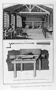 Schmiedewerk, Ofen, Bodenformung, 1751-1777