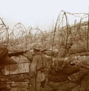 Fosse Froide Graben, Champagne, Nordfrankreich, ca. 1914-1918