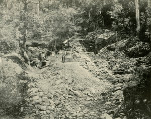 Goldsucher bei der Arbeit, 1901 von Unbekannt