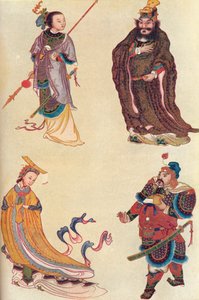 Vier berühmte Figuren der chinesischen Geschichte, 1907