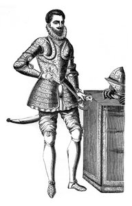 François, Herzog von Anjou und Alençon, in damaszierter Rüstung, 16. Jahrhundert, 1870 von Unbekannt