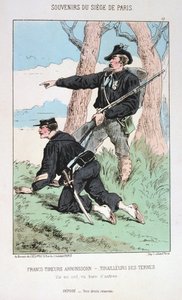 Francs Tireurs Arronssohn - Tirailleurs des Ternes, Belagerung von Paris, 1870-1871
