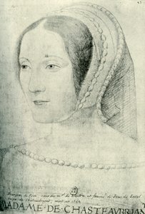 Françoise de Foix, Comtesse de Châteaubriant, frühes 16. Jahrhundert, 1907 von Unbekannt