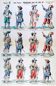 Französische Armee, Musketiere von Ludwig XIII. und Ludwig XIV.