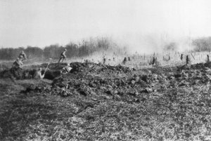 Französischer Gegenangriff zwischen der Somme und dem Fluss Oise, Picardie, Frankreich, 1918 von Unbekannt