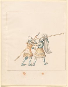 Freydal, Das Buch der Turniere und Turniere von Kaiser Maximilian I.: Kämpfe...Tafel 150, ca. 1515