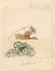 Freydal, Das Buch der Turniere und Turniere von Kaiser Maximilian I: Kämpfe..., Platte 106