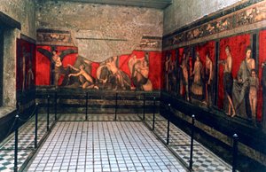 Fries der Villa der Mysterien, Pompeji von Unbekannt