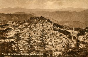 Von der Christ Church zum Gorton Castle, Simla, um 1918-1939