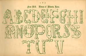 Aus der Bibliothek der Minerva, Rom, 1862