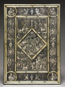 Vorderseite eines Evangelienbuches des französischen Kardinals Jean La Balou 1421-1491, um 1467-1468 von Unbekannt