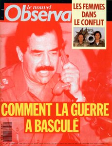 Titelseite von Le Nouvel Observateur, Februar 1991 von Unbekannt