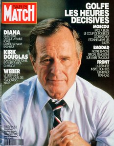 Titelseite von Paris Match, Februar 1991