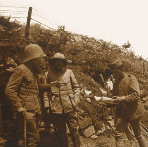 Frontlinie Richtung Monastir, Serbien, um 1916