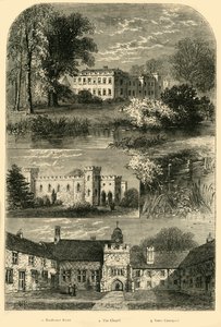 Fulham Palace im Jahr 1798, um 1878 von Unbekannt