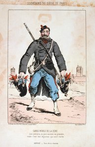 Garde Mobile de la Seine, Belagerung von Paris, 1870-1871 von Unbekannt