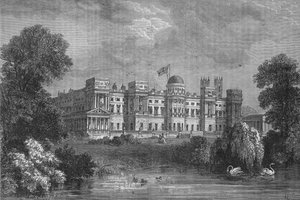 Gartenseite des Buckingham Palace, Westminster, London, ca. 1875-1878 von Unbekannt
