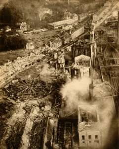 Gasexplosion in Neunkirchen, Saarland, Deutschland, Februar 1933 von Unbekannt