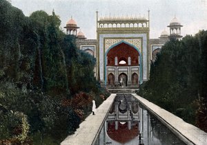 Tor zum Taj Mahal, Agra, Uttar Pradesh, Indien, um 1890