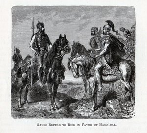 Gallier verweigern sich Hannibal anzuschließen, 1882 von Unbekannt