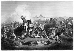 General Havelocks Angriff auf Nana Sahib bei Futtypore, 1857, ca. 1860