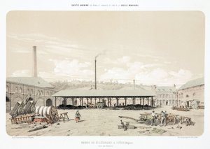 Allgemeine Industrieszenen Kohlelager, St. Leonard, Lüttich, Belgien