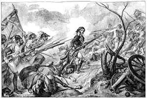 General Joubert in der Schlacht von Rivoli, 14. Januar 1797 von Unbekannt