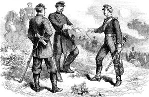 General McClellan in der Schlacht von Antietam, Amerikanischer Bürgerkrieg, 1862 ca. 1880