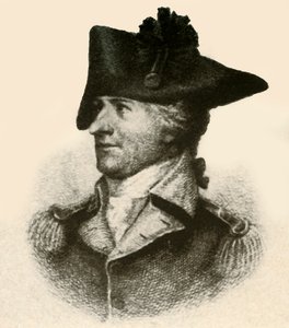 General Philemon Dickinson, zeigt hochgeschnittenen Mantel, um 1780, 1937 von Unbekannt