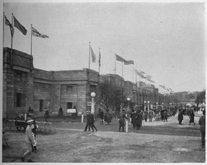 Gesamtansicht des Palastes der Technik, British Empire Exhibition, Wembley, London