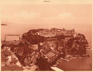 Gesamtansicht des Fürstentums Monaco, 1930