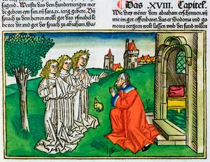 Genesis 18:2: Abraham und die drei Engel