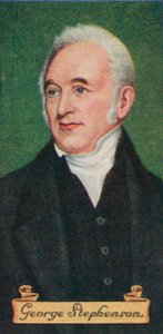 George Stephenson, aus einer Serie von Zigarettenkarten, 1935