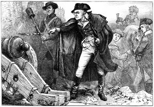 George Washington bei der Belagerung von Yorktown, Virginia, 1781 ca. 1880