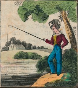 George beim Angeln, spätes 18. - frühes 19. Jahrhundert von Unbekannt