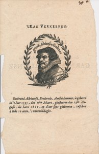 Gerbrand Adriaensz. Bredero 1585-1618 von Unbekannt