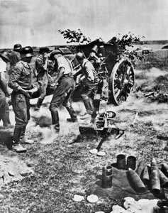 Deutsche Artillerie im Einsatz an der Ostfront, 1941 von Unbekannt