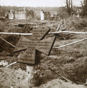 Deutsches Massengrab, um 1914-1918