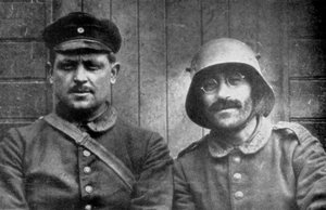 Deutsche Gefangene, gefangen von kanadischen Truppen, Vimy, Frankreich, Erster Weltkrieg von Unbekannt