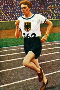 Deutsche Läuferin Lina Radke, 1928