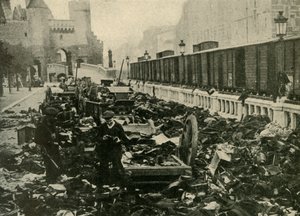 Deutsche Matrosen in Antwerpen, Belgien, Erster Weltkrieg von Unbekannt