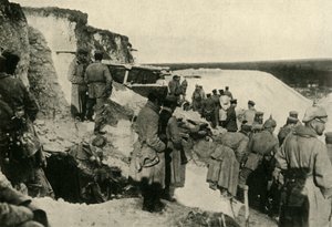 Deutsche Soldaten in Hulluch in Nordfrankreich, Erster Weltkrieg, ca. 1915, ca. 1920