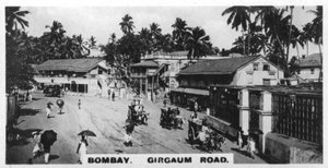 Girgaum Road, Bombay, Indien